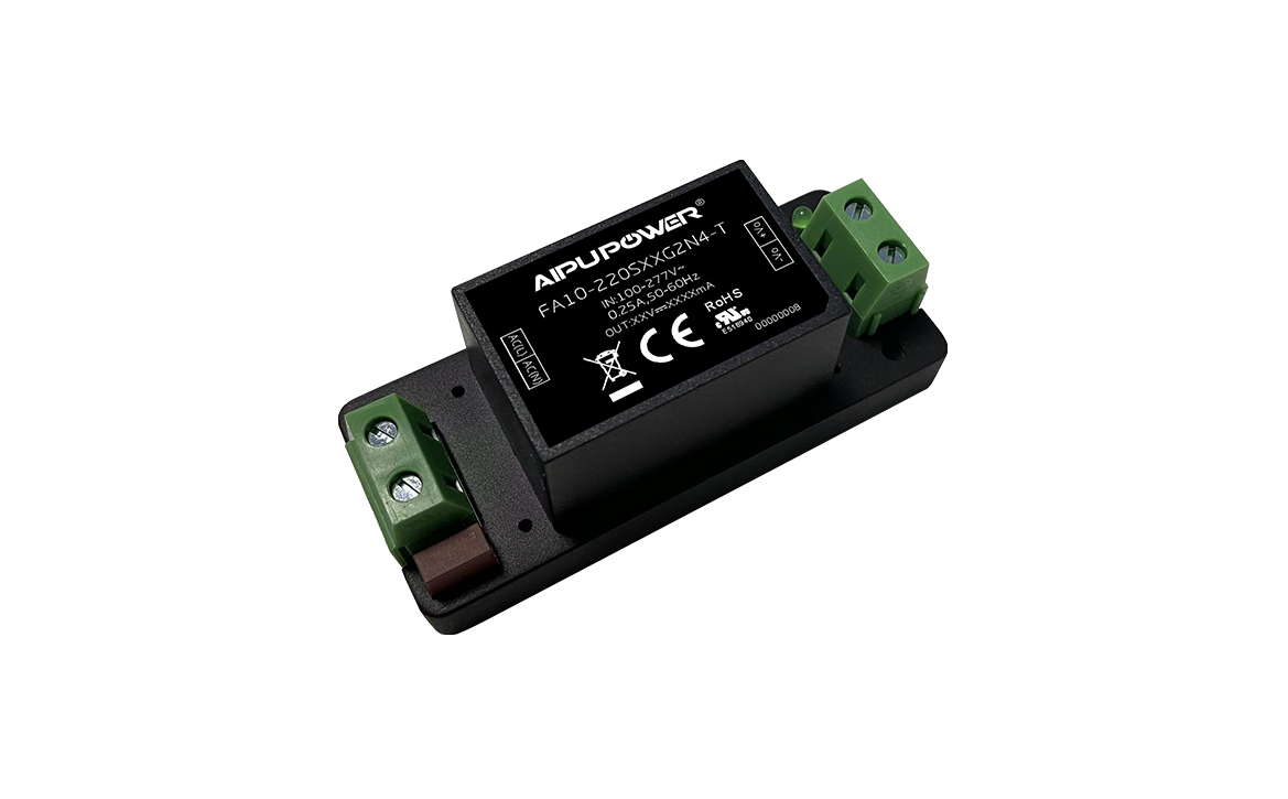 FA10-220SXXG2N4(-T)(-TS) 85-305Vac/120-430Vdc Input to 3.3V Output 10W AC/DC Converter | Aipu Power - Side View
