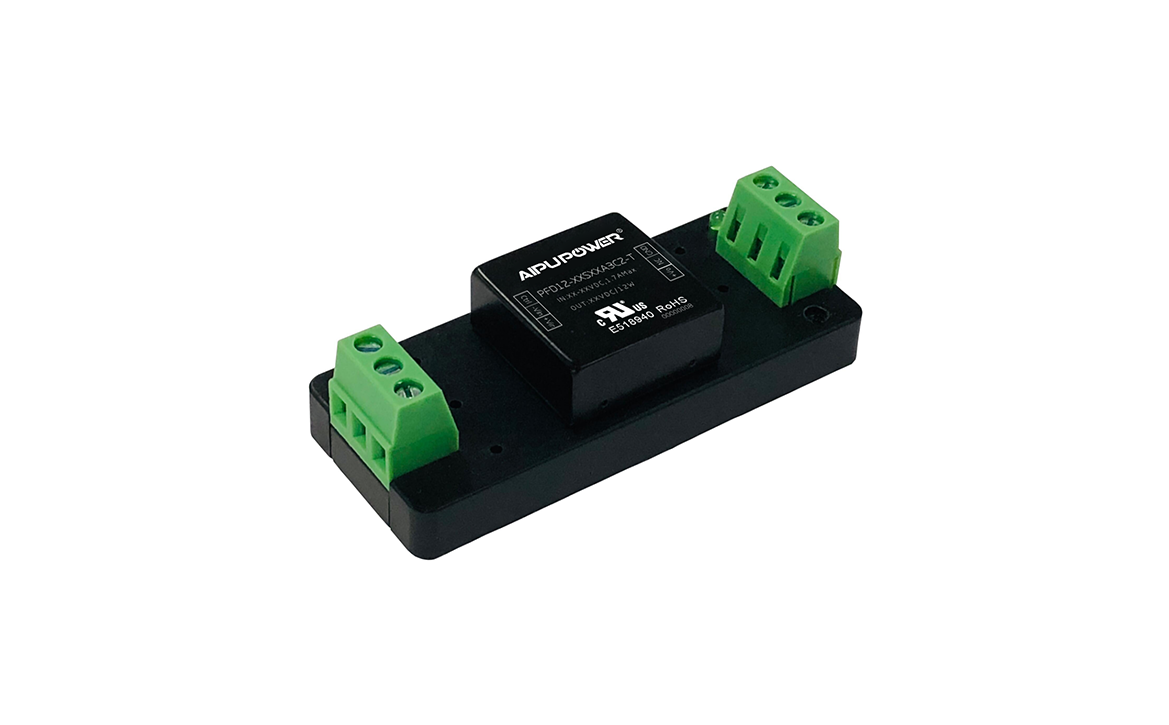 PFD12-XXSXXA3(C)2(-XXX) 9-75Vdc Input 12W DC/DC Converter | Aipu Power - Back View