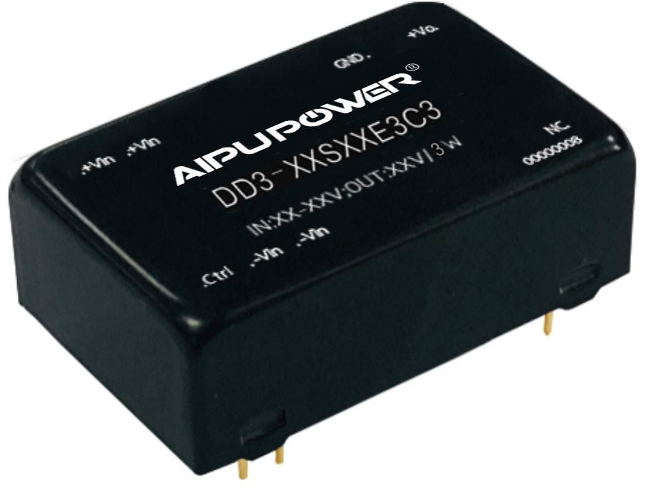 DD3-XXSXXE3(C)3 4.5-9Vdc Input 3W DC/DC Converter | Aipu Power