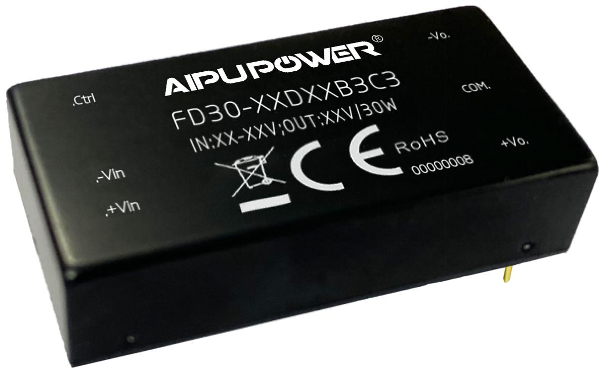 FD30-XXDXXB3C3(-XXX) 9-75Vdc Input 30W DC/DC Converter | Aipu Power