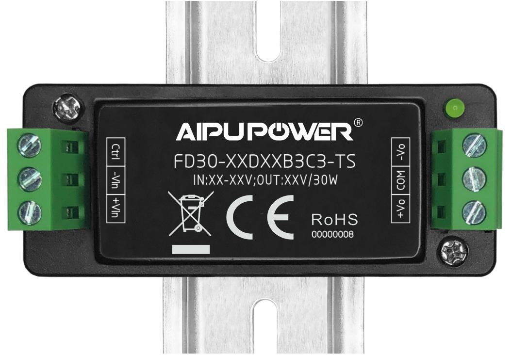 FD30-XXDXXB3C3(-XXX) 9-75Vdc Input 30W DC/DC Converter | Aipu Power - Image 4