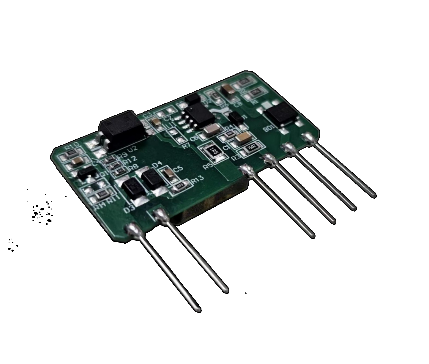 FA8-220SXXB9N3 85-305Vac/120-430Vdc Input to 5V Output 8W AC/DC Converter | Aipu Power - Side View